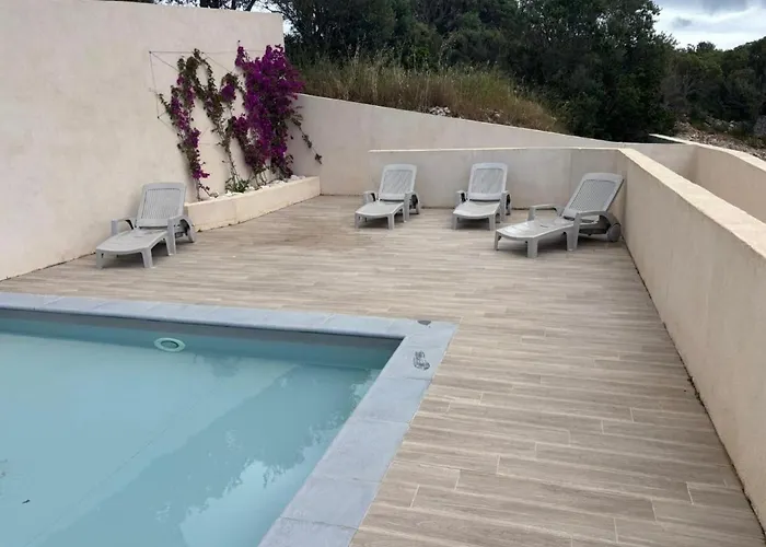 Privee Avec Piscine A Apartmán Bonifacio (Corsica)
